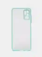 Бирюзовый чехол Xiaomi Poco M3 Pro, Redmi Note 10T, пластиковый, матовый, с цветными кнопками