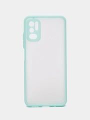 Чехол Xiaomi Poco M3 Pro, Redmi Note 10T, пластиковый, матовый, с цветными кнопками