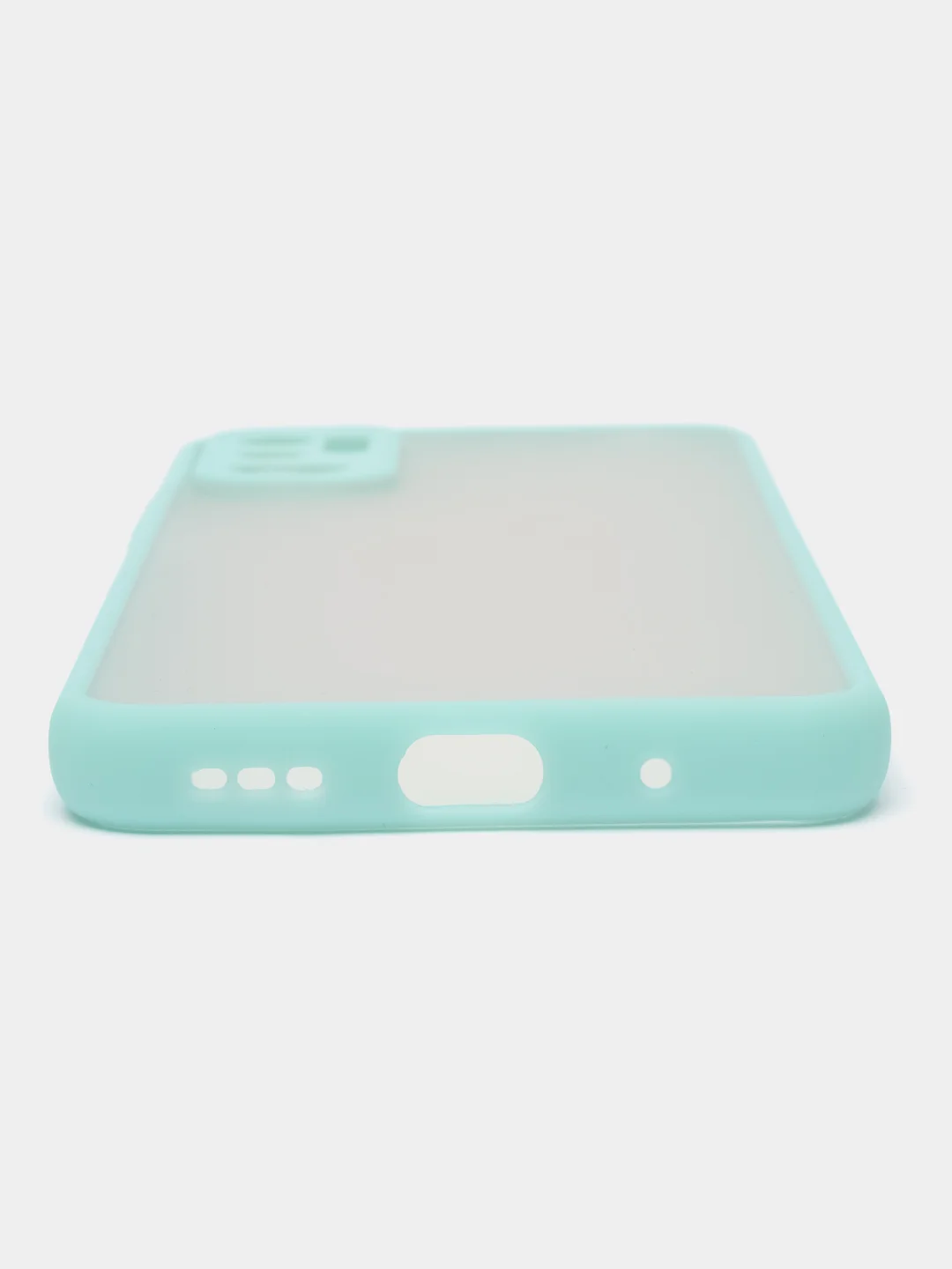 Бирюзовый чехол Xiaomi Poco M3 Pro, Redmi Note 10T, пластиковый, матовый, с цветными кнопками