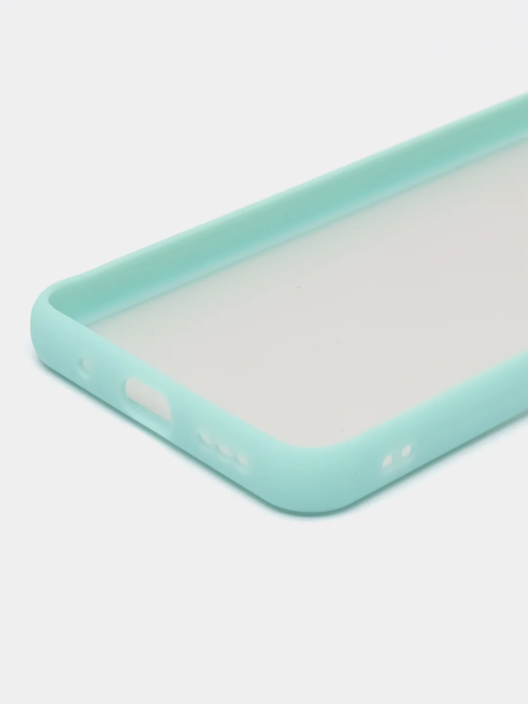Бирюзовый чехол Xiaomi Poco M3 Pro, Redmi Note 10T, пластиковый, матовый, с цветными кнопками