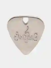 Серебряный подвеска в форме медиатора с логотипом "MusiG"