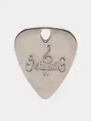 Серебряный подвеска в форме медиатора с логотипом "MusiG"