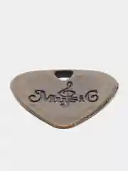 Бронзовый подвеска в форме медиатора с логотипом "MusiG"