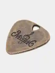 Бронзовый подвеска в форме медиатора с логотипом "MusiG"