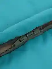 Голубой детский зимний меховой конверт