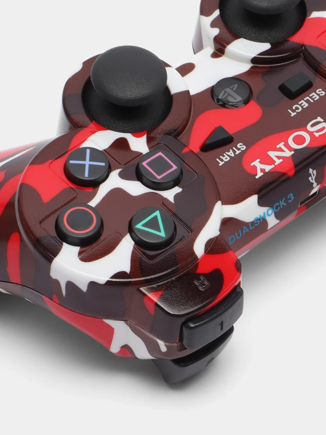 Багровый беспроводной геймпад для PS3