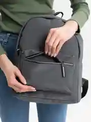 Серый рюкзак женский, городской, 4 цвета, сумка для школы, школьный портфель