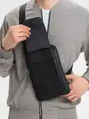 Сумка мужская через плечо, из экокожи