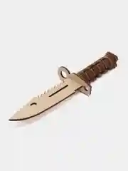 Тёмно-коричневый деревянные ножи из CS GO: керамбит,бабочка,кунай,кастет,штык нож,тычковый,скелетный,танто