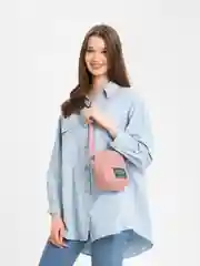 Коралловый меланж сумка вельветовая, через плечо, унисекс, 8 цветов