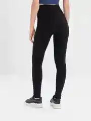Черный легинсы в рубчик, спортивные