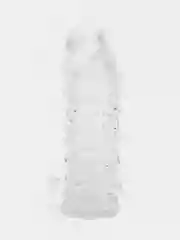 Насадка закрытая на член Crystal sleeve, в форме чешуи, 1 штука