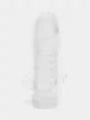 Насадка закрытая на член Crystal sleeve, рельефная, 1 штука