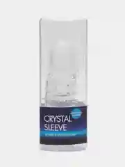Насадка закрытая на член Crystal sleeve, рельефная, 1 штука