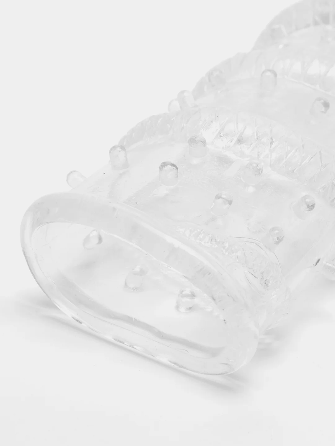 Насадка закрытая на член Crystal Sleeve, в форме змеи, 1 штука