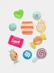 Коралловый меланж кабошон фигурки для рукоделия, поделок, игр, декорирования. Набор из 10шт