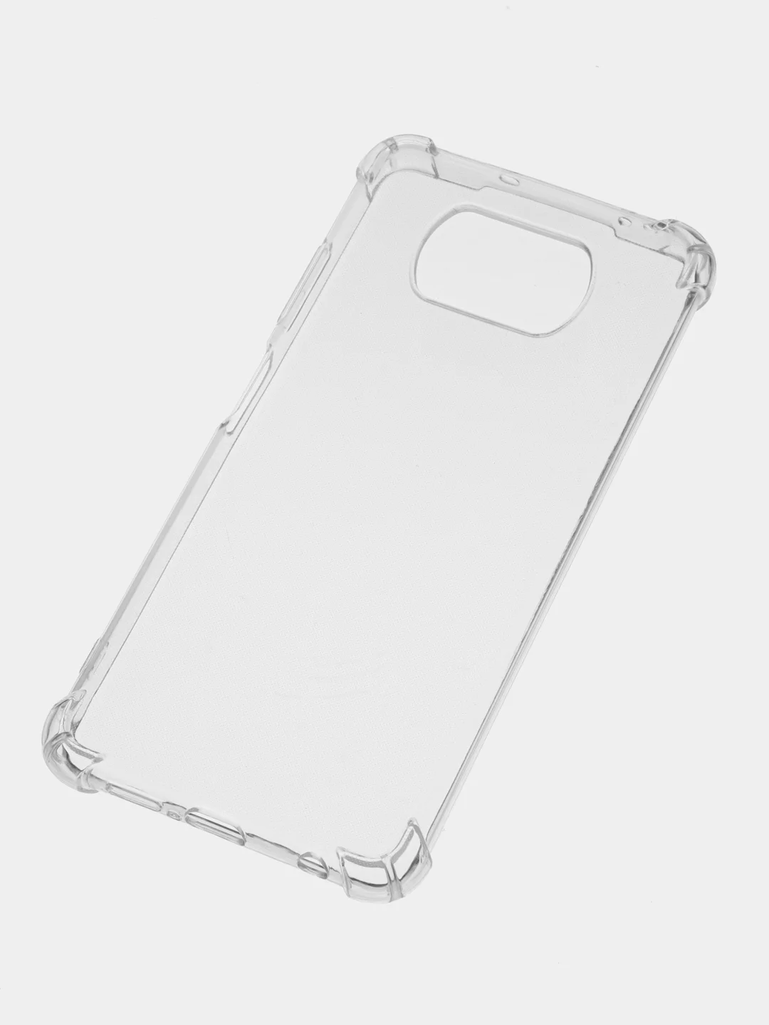 Белый чехол на Xiaomi Poco X3 NFC / Poco X3 Pro, Сяоми Поко Х3 НФС, прозрачный, противоударный
