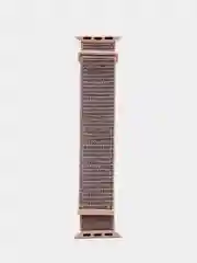 Пудровый нейлоновый ремешок на липучке для Apple Watch 38, 40, 41, 42, 44, 45 mm