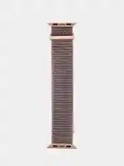 Пудровый нейлоновый ремешок на липучке для Apple Watch 38, 40, 41, 42, 44, 45 mm