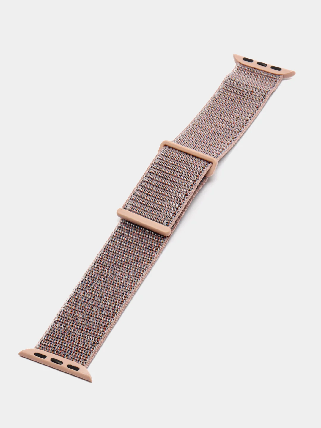 Пудровый нейлоновый ремешок на липучке для Apple Watch 38, 40, 41, 42, 44, 45 mm
