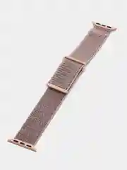 Пудровый нейлоновый ремешок на липучке для Apple Watch 38, 40, 41, 42, 44, 45 mm