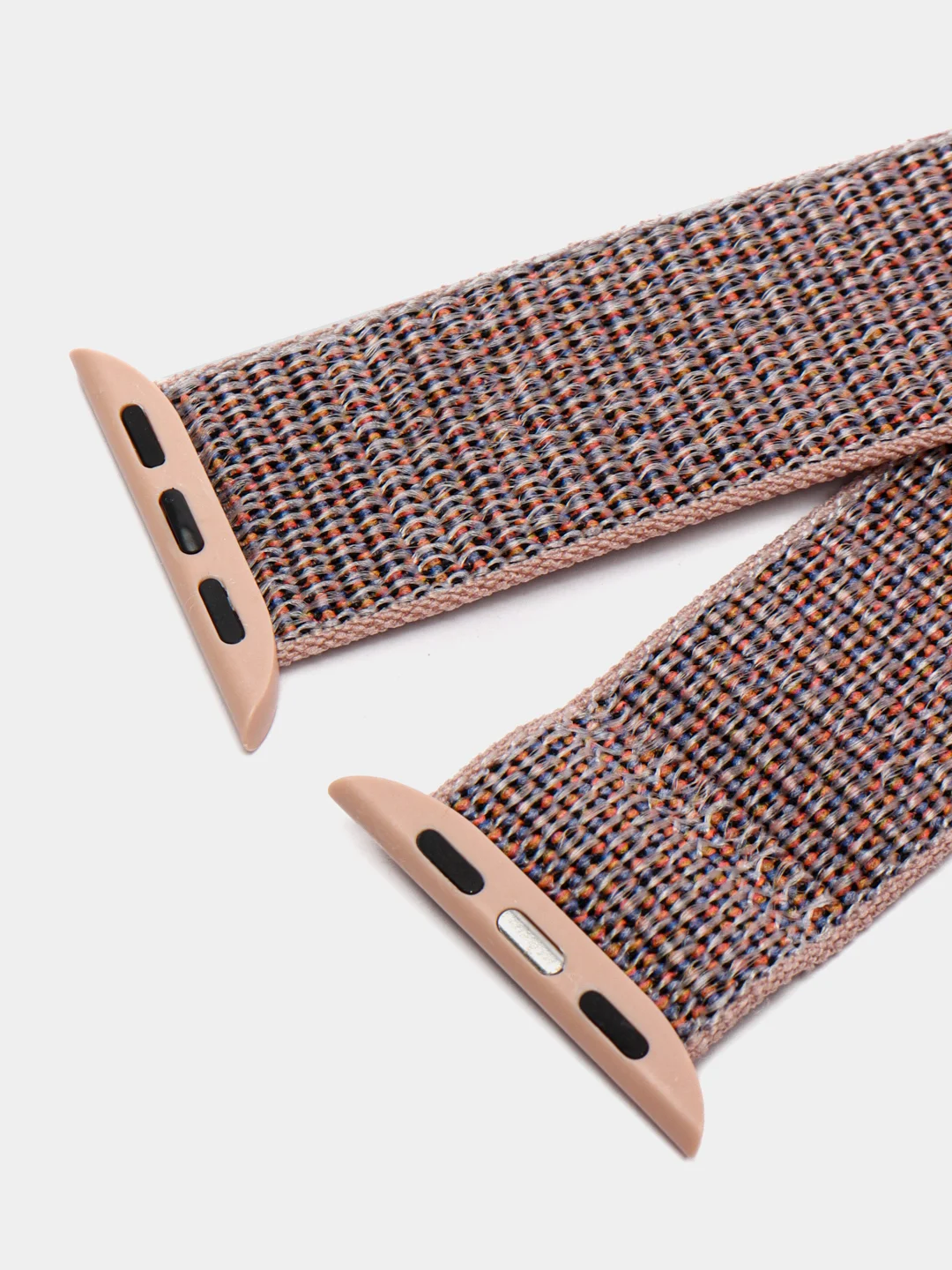 Пудровый нейлоновый ремешок на липучке для Apple Watch 38, 40, 41, 42, 44, 45 mm