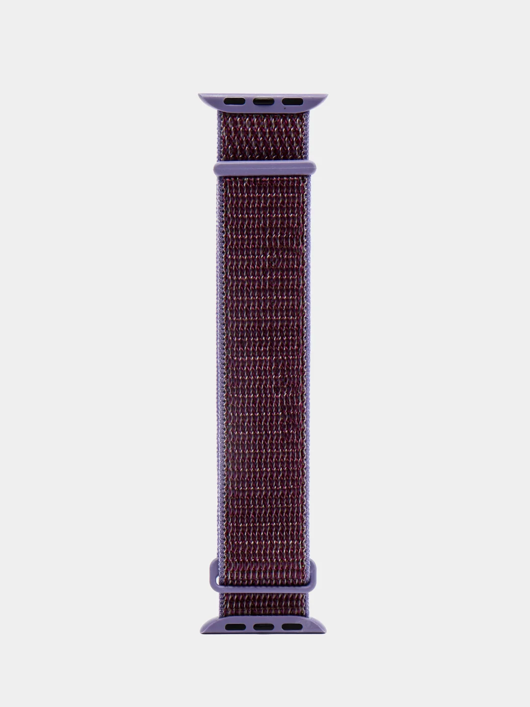 Фиолетовый нейлоновый ремешок на липучке для Apple Watch 38, 40, 41, 42, 44, 45 mm