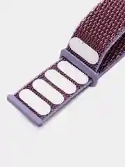 Фиолетовый нейлоновый ремешок на липучке для Apple Watch 38, 40, 41, 42, 44, 45 mm