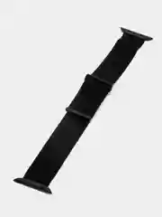 Черный нейлоновый ремешок на липучке для Apple Watch 38, 40, 41, 42, 44, 45 mm