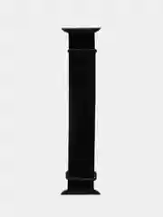 Черный нейлоновый ремешок на липучке для Apple Watch 38, 40, 41, 42, 44, 45 mm