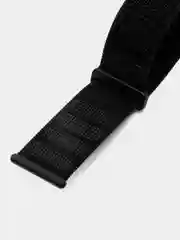 Черный нейлоновый ремешок на липучке для Apple Watch 38, 40, 41, 42, 44, 45 mm