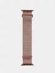 Бежевый нейлоновый ремешок на липучке для Apple Watch 38, 40, 41, 42, 44, 45 mm