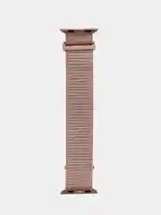 Бежевый нейлоновый ремешок на липучке для Apple Watch 38, 40, 41, 42, 44, 45 mm