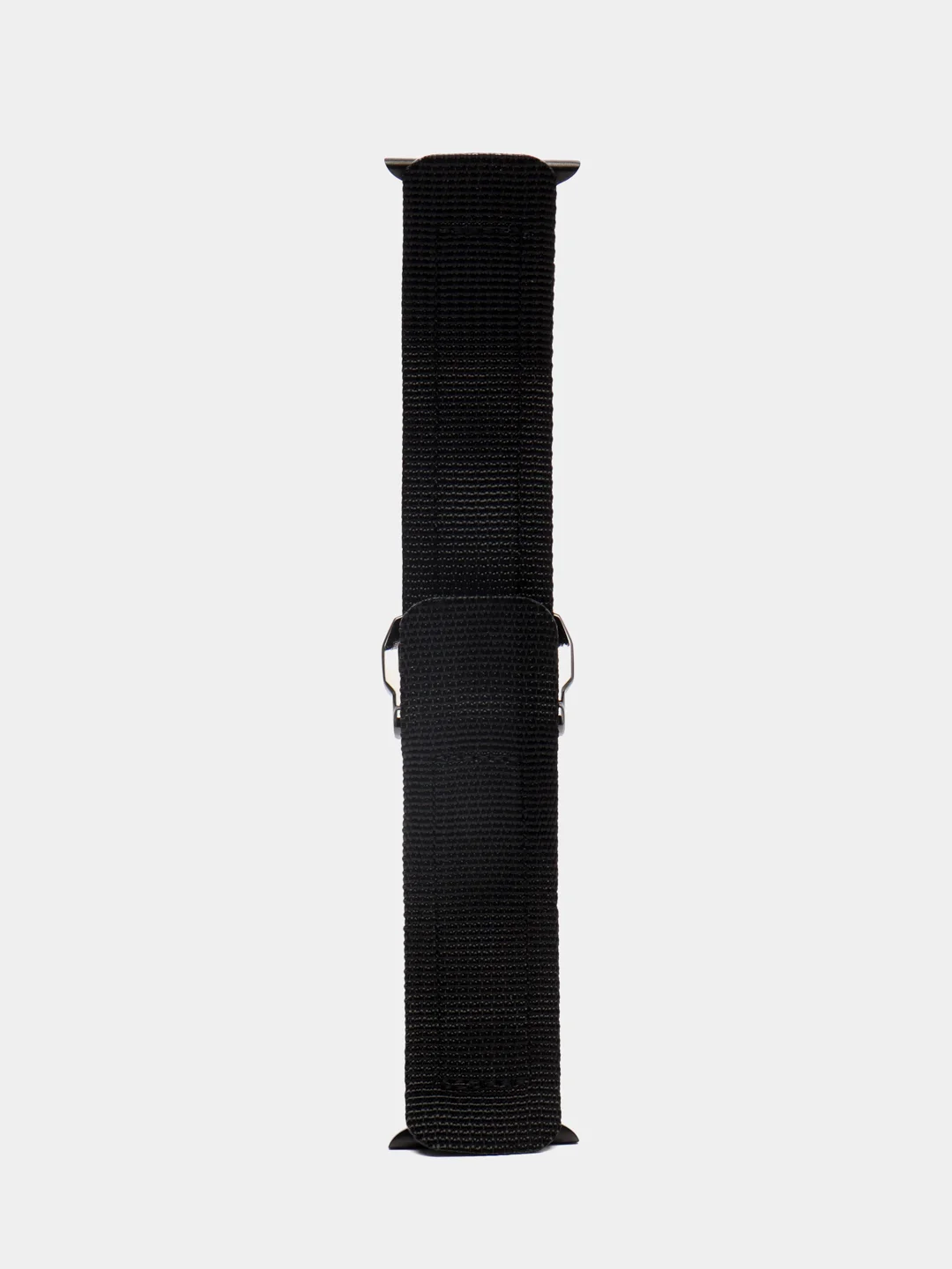 Оранжевый ремешок на липучке для Apple Watch 38, 40, 41, 42, 44, 45 mm черный нейлоновый с вышивкой