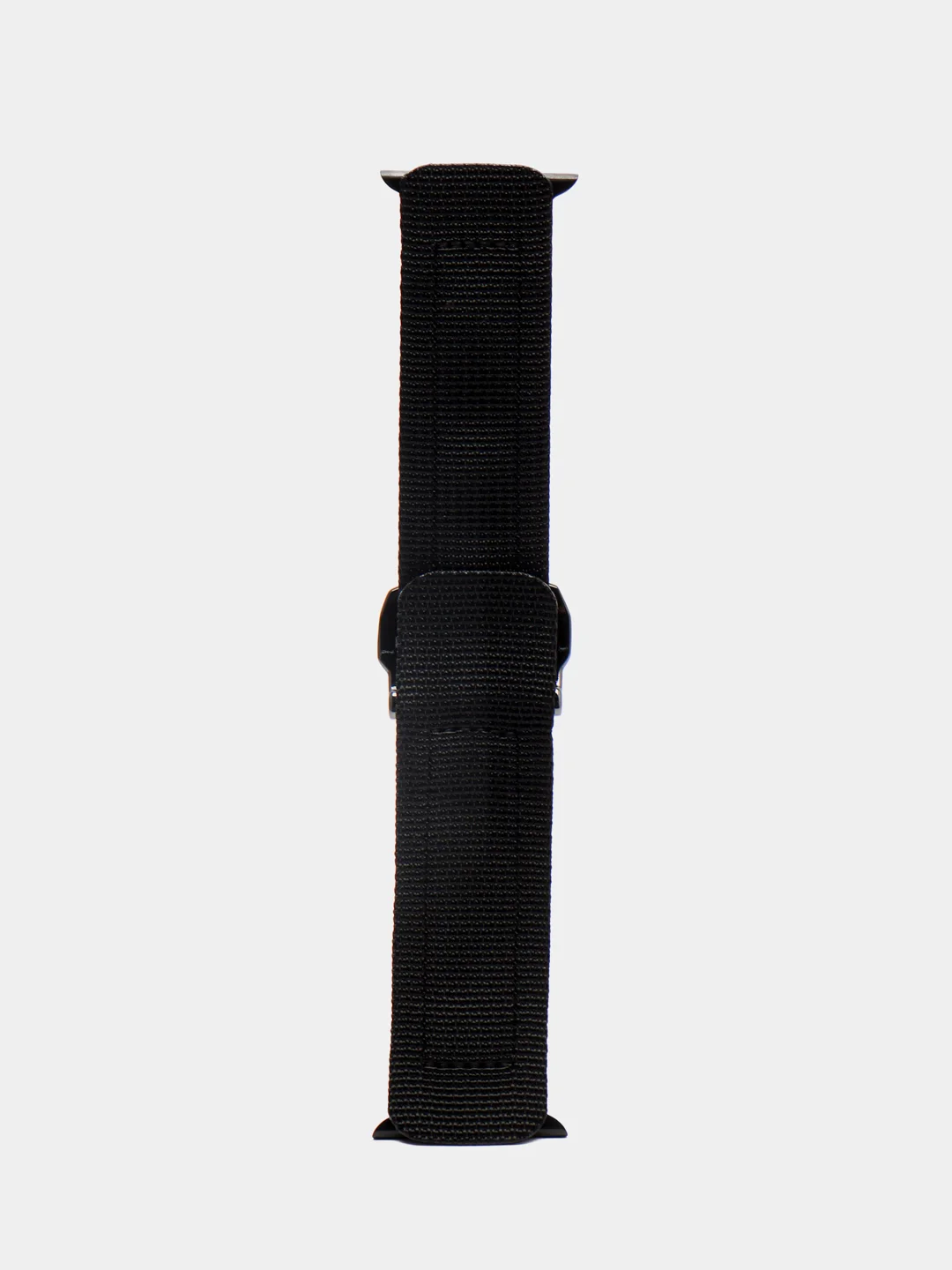 Красный ремешок на липучке для Apple Watch 38, 40, 41, 42, 44, 45 mm черный нейлоновый с вышивкой