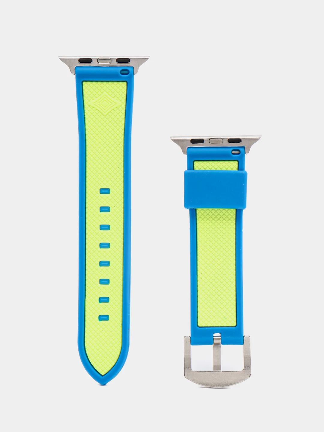 Синий силиконовый ремешок для Apple Watch 38/40/42/44 mm с застежкой