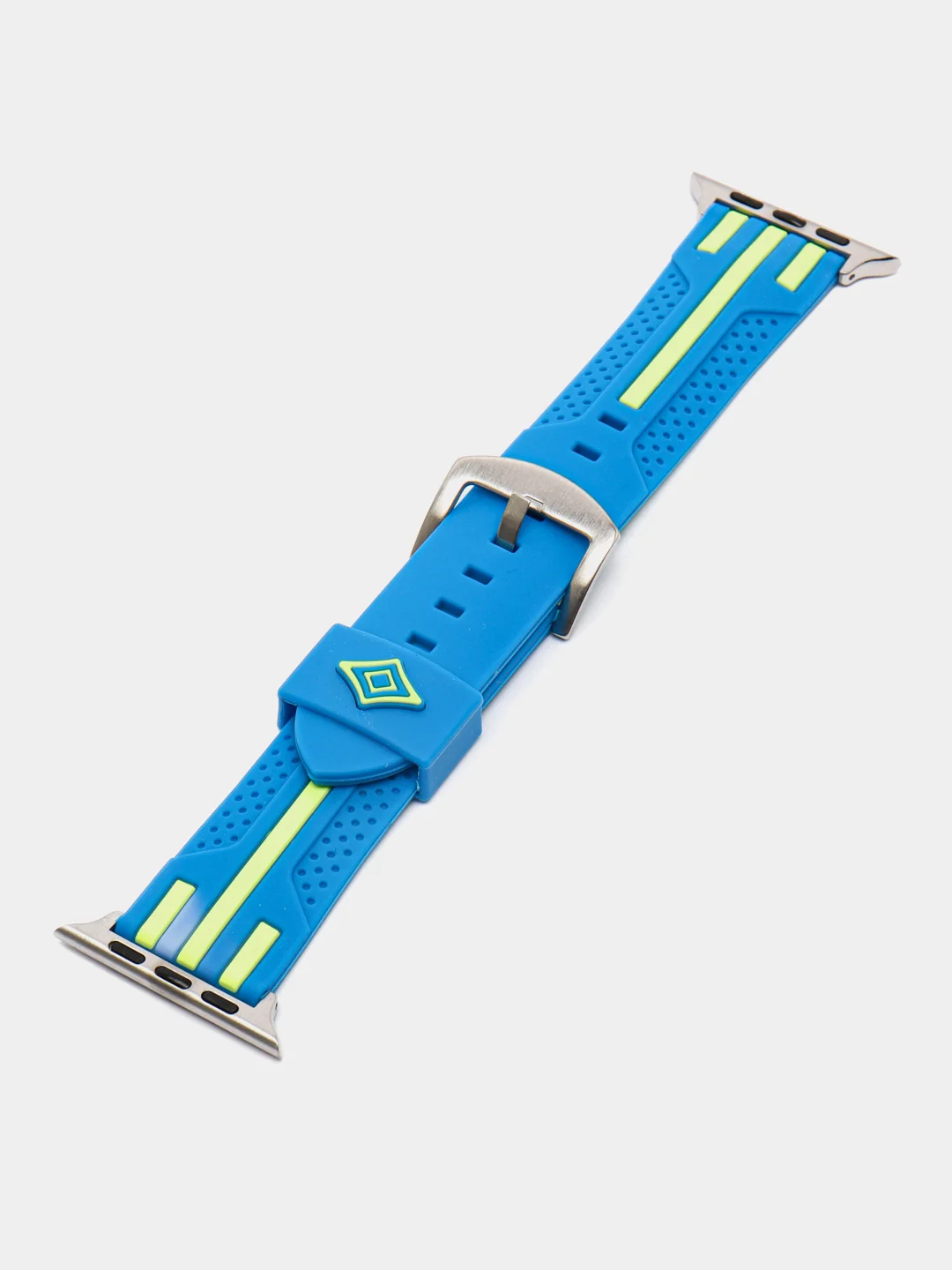 Синий силиконовый ремешок для Apple Watch 38/40/42/44 mm с застежкой