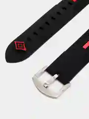 Хром силиконовый ремешок для Apple Watch 38/40/42/44 mm с застежкой