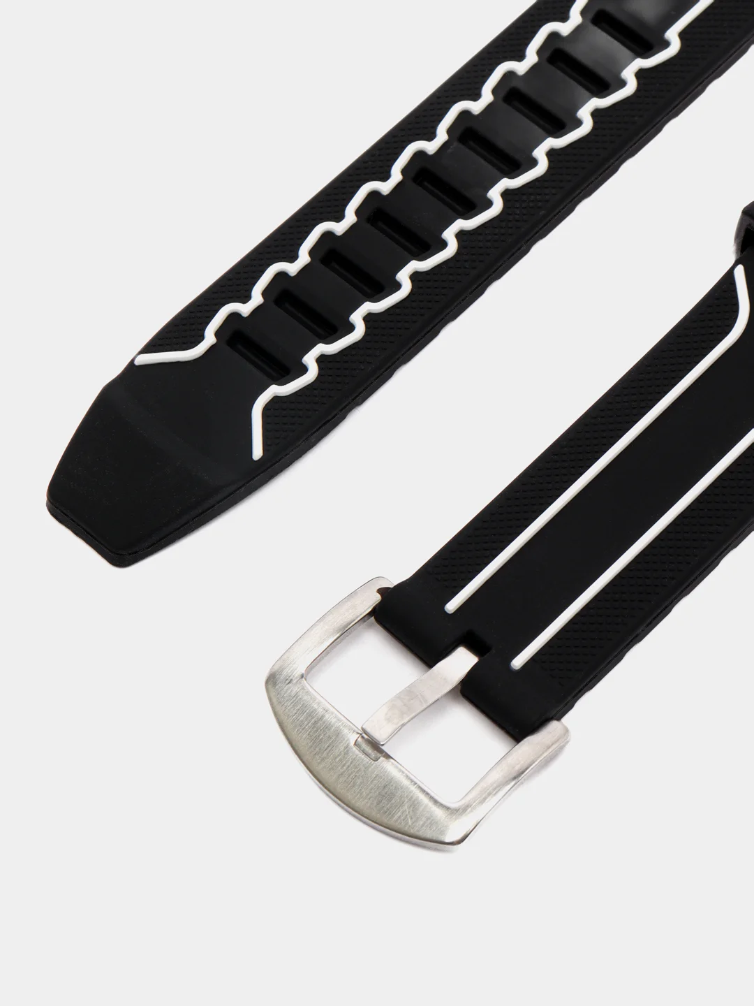 Черный силиконовый ремешок для Apple Watch 38/40/42/44 mm с застежкой