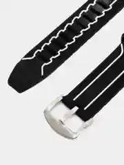 Черный силиконовый ремешок для Apple Watch 38/40/42/44 mm с застежкой