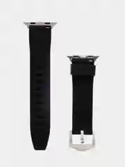 Черный силиконовый ремешок для Apple Watch 38/40/42/44 mm с застежкой
