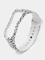 Слоновая кость ремешок с рисунком для Xiaomi Mi Band 3 / Mi Band 4, силиконовый, с принтом