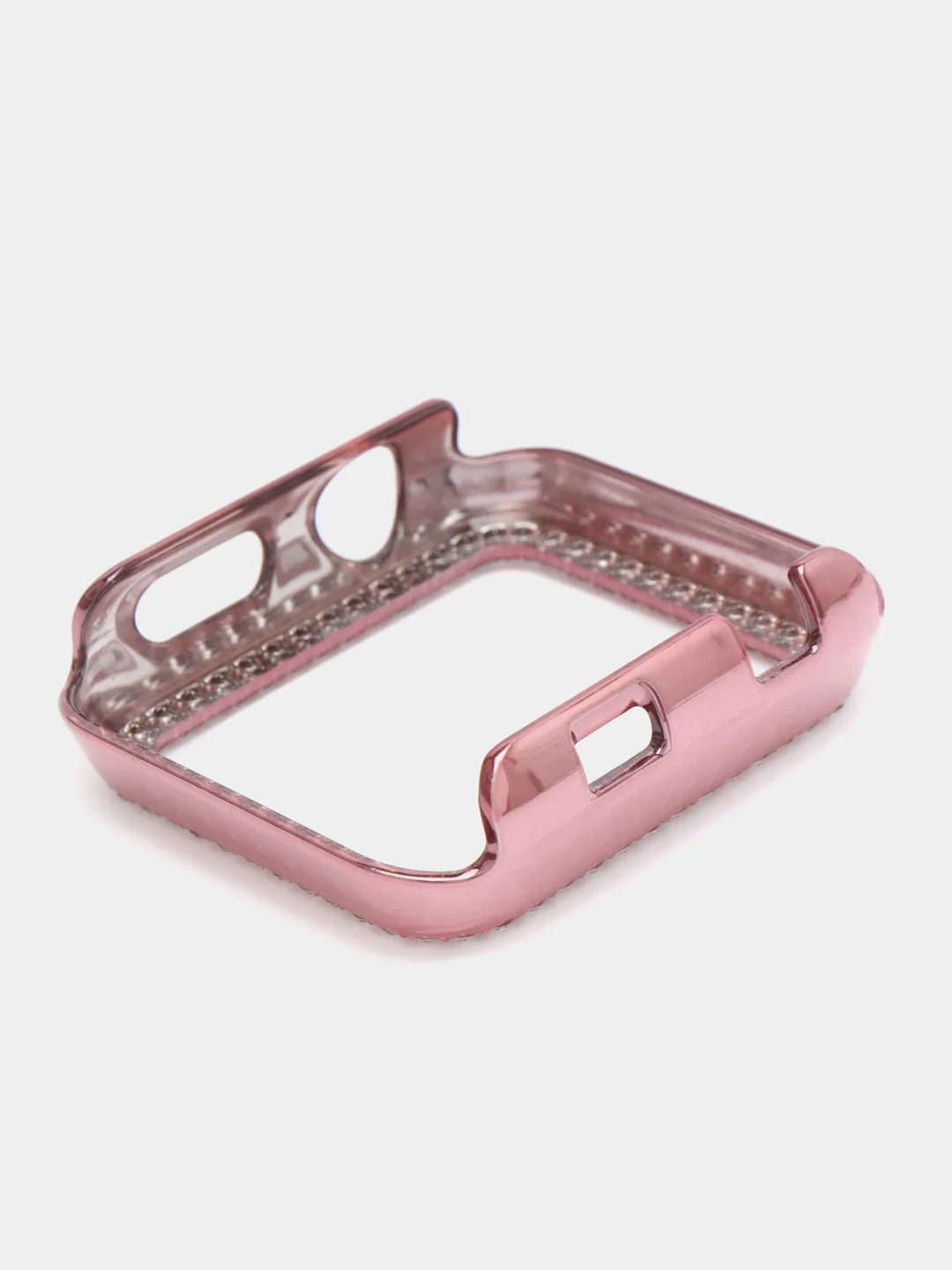 Розовый бампер защитный для Apple Watch 44 45 40 42 41 38 mm пластиковый чехол эпл вотч