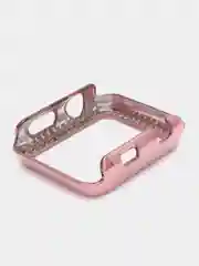 Розовый бампер защитный для Apple Watch 44 45 40 42 41 38 mm пластиковый чехол эпл вотч