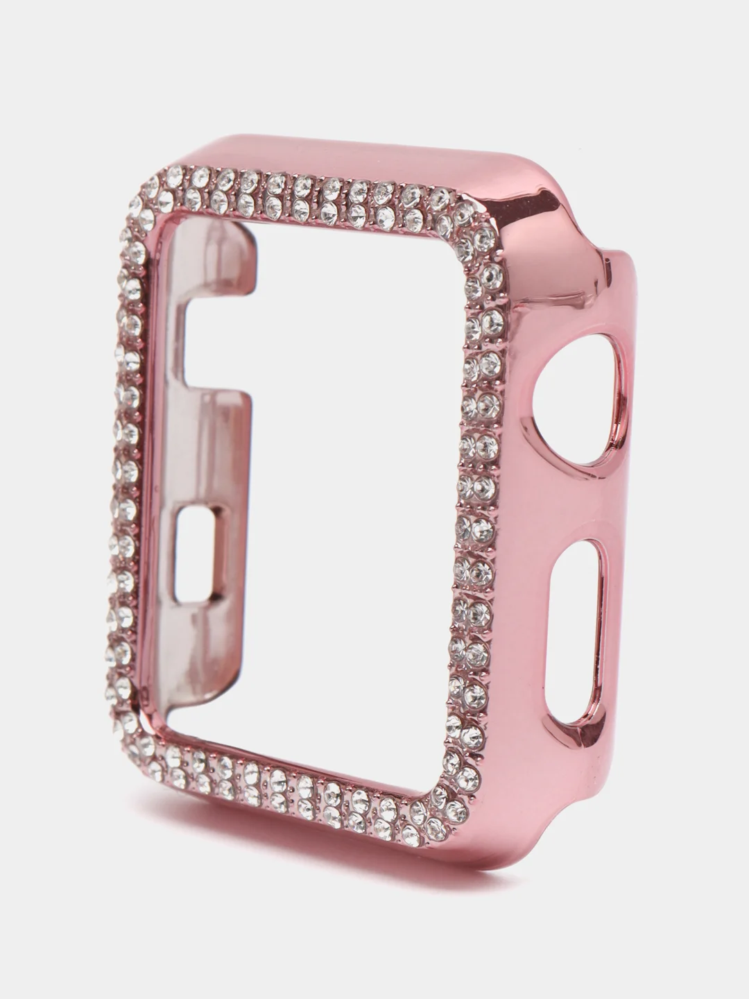 Розовый бампер защитный для Apple Watch 44 45 40 42 41 38 mm пластиковый чехол эпл вотч