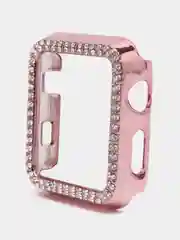 Розовый бампер защитный для Apple Watch 44 45 40 42 41 38 mm пластиковый чехол эпл вотч
