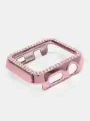 Розовый бампер защитный для Apple Watch 44 45 40 42 41 38 mm пластиковый чехол эпл вотч