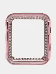 Розовый бампер защитный для Apple Watch 44 45 40 42 41 38 mm пластиковый чехол эпл вотч