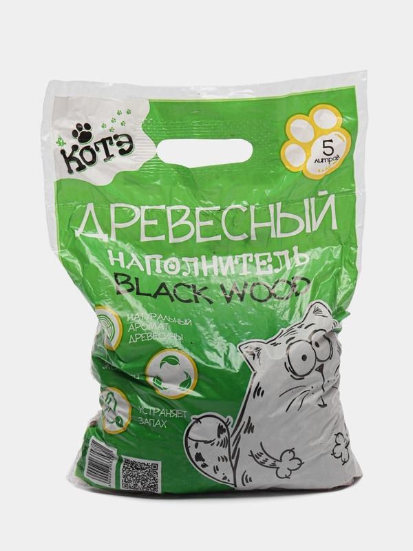 Наполнитель древесный "КОТЭ" Blackwood, 5 л