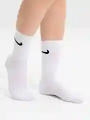Носки женские высокие, белые, с принтом, спортивные